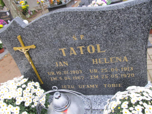 Jan Tatol 1903 Blanki i Żegoty - Grobonet - Wyszukiwarka osób pochowanych