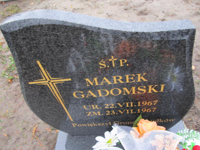 Marek Gadomski 1967 Blanki i Żegoty - Grobonet - Wyszukiwarka osób pochowanych
